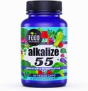 Pohyb potravín - Alkalická 55, 55 Fermentované potraviny s čiernou zemou Humik Fulvic Stopové minerály, Elektrolyty, pH bilancie, Immune Boosting, Vegan - 60 Veggie caps