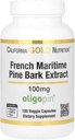 California Gold Nutrition Pine Bark Extract, French Maritime, Oligopin, Antioxidant Polyfenol, 100 mg, 180 Veggie Capsules
