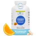 Základné Med Science Lipozomálne vitamín C 1000mg, 60 Kapsule - Non-GMO Natural Lipozomal Vitamín C doplnok, ktorý podporuje zdravú pokožku - Imunitný systém Booster pre dospelých, podporuje tvorbu kolagénu