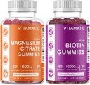 Vitamatic Magnézium Gumies & Biotin Gumies - 60 Vegan Count Each