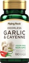 Piping Rock Odorless cesnak softgels 180 Softgels 