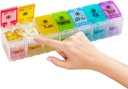 Veľký pilulky Organizátor 7 Day with Spring-Open Design-Týždenný pilulky Organizátor 2 Časy denne s AM PM Big Compartments Pill Box pre doplnky Pill Container Holder for Vitamíns Medicine Organizátor
