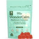 Plant People WonderCalm Huby Gummy - Prírodné Ashwagandha doplnok k upokojiť stres a zvýšiť náladu pre dospelých bez cukru, lepidla alebo umelých farieb, Vegan-Priateľsky, Peach chuť (Štúdium)
