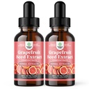GSE Grapefruit Seed Extract Liquid - Jedna kvapka denne - Super koncentrované extrakt z hroznových semien Tekuté kvapky Bohaté na bioflavonoidy a polyfenoly pre zdravie a imunitnú podporu Gut - 2 balenie Bundle - 120 dní