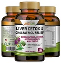 VITAMISAN Pečeň očistiť Detox Doplnky s mliekom Thitle-Fennel-Aalfalfa-Vitamin B-Artichoke-Dapún Root Podpora Muži & Ženy 120 Caps Detox Cleans & Boost Immune