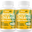 L-teanín 800mg doplnok s GABA a horčík Glycinát - prírodné zlúčeniny, spánok a relaxácia (120 Softgels)