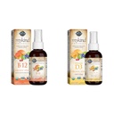 Záhrada života Organické látky B12 Vitamín - celé jedlo B-12 pre metabolizmus a energiu a vitamín D3 Tekuté 1000 IU na sprej