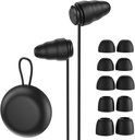 Ušné zástrčky pre spánkový hluk zrušenie, opakované ochranu sluchu zástrčka pre 25 a 32db zníženie hluku,6 pár uší v S/M/L s čiernym úložiskom pre zaostrenie,štúdium, práca,koncert
