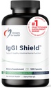 Designs for Health IgGI Shield - Gut Health & Immune Support Powder with Dairy-Free Immunoglobulin and NAG - Help Bind & Odstrániť toxíny a obohatiť intestinálnu bariéru (120 kapsúl)