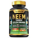 Neem Leaf Supplement - 8in1 Formula - Kombinovať s Turmeric, Ceylon škorica, Ginger, Tulsi, Ginkgo Biloba, Amla, a Black Pepper - Immune Health Support - 150 Vegan Kapsule