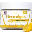 Zero Cukor - Citrónové Candy Electrolytes Powder - Osviežujúca hydratácia - Kofeín Bez energie so všetkými prírodnými zložkami - Vegan, Keto & Paleo - Bezcukrový Electrolytes Powder Drink Mix - 37 Podávatelia
