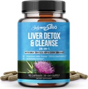 Pečeň Detox & Cleanse - 28-in-1 Pečeň Oprava a podpora Supplement for Men & Ženy s mliečnym bodliak, Jablkový Cider Ocogar, Púpava Root Extract & Artičoke Extract - Non-GMO, 60 Kapsule