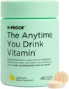 H-PROOF Vždy, keď pijete vitamíny, zdravie pečene a imunita podpora s elektrolytov, mliečne bodliak, a vitamíny B & C - 40 žuvacie tablety (20 podáva), Vegan, citróna