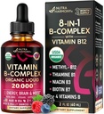 USDA Organic Vitamin B-Complex B5 Kyselina pantoténová B12 Metylkobalamín 