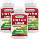 Najlepšie Naturals Grape Seed Extract 400 mg 120 vkaps (120 Počet (Pack of 3))
