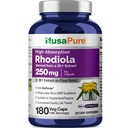 NusaPure Rhodiola Rosea 7 500mg 180 Veggie Kapsule (non-GMO, Extract 30:1, Vegan & Gluten-Free) Bioperín