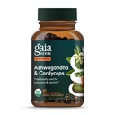 Gaia byliny Adaptagén Performance Huby a byliny - Energetická podpora doplnok na pomoc trvalo vytrvalosť a vytrvalosť* - obsahuje Cordyceps a Ashwagandha - 60 Organické Vegánske kapsule (30-Deň dodávky)