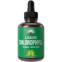 Chlorofyl tekuté kvapky - Ultra vysoká čistota, alkohol bez, non-GMO, lepok bez kvapaliny Chlorofyl kvapky doplnok. Vezmi si vodu. Interný dezodorant + starostlivosť o pleť, imunita, a zažívacie podpora
