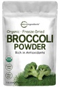 Organická brokolica prášok, 1 libra, mrazené sušené, obsahuje prírodné DIM (Diindolylmetán), a bohaté na Fiber a Immune Vitamín C, Zelené Superfood pre smoothie & Drinks, Vegan Friendly