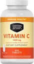 Berkley jensen 1000 mg Vitamín C Supplement (400 tabliet), extra sila Denná imunitná obrany podpora pre mužov a ženy, cukor a glutén bez kyseliny askorbovej, čistá