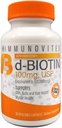 IMUNOVITES High Dose Biotin (ako d- Biotin, USP) 100 mg (Equivalentný až 100 000 μg) 90 kapsúl, vysoká potencia