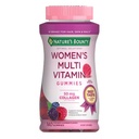 Nature's Bounty Optimal Solutions, Women's Multivitamínové Gumies for Immune Support, Cellular Energy Support, Bone Health, Malinová chuť, 140 Ct