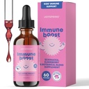 JoySpring Immune Drops - Kids Immune Support Liquid Supplement (2 fl oz) - Echinacea, Elderberry, Oregon Grape Root, Orange Peel, Vitamíny A, B6, C - Natural Support System for Children & Adults