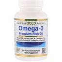 California Gold Nutrition Omega-3 Premium Fish Oil by California Gold Nutrition, Concentrated Formula with EPA & DHA, Support for Optimal Lipid Profile, Gluten Free, 100 Fish Želatína Softgels - 2 Balenia