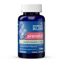 Momy's Bliss Prenatálne multivitamíny so železom a kyselinou listovou, podporuje vývoj dieťaťa + mama imunitný systém a energetické hladiny w/ B Vitamíny a probiotiká, Vegan a bez lepidla (45 Servings)