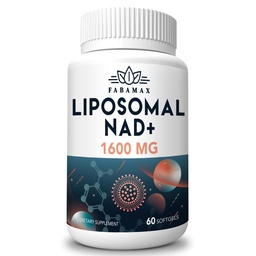 1600 mg Lipozomálne doplnky NAD, 98% Pure NAD+ Supplement, Superior Absorbtion, Alternative to Nicotinamide Riboside or NADH to Boost NAD+ for Aging Defense, Energy, Longevity,60 Softgels