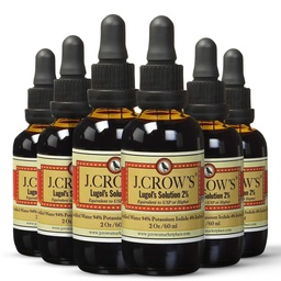 J.CROW'S® Lugol's Solution of Iodine 2% 2 oz (6 fľaša)