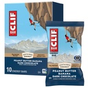 CLIF BAR - Energetické proteínové tyčinky - arašidové maslo Banana s tmavou čokoládou - vyrobené z organického ovosu - energetické tyčinky - non-GMO - (10 balení)