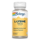 SOLARAY L Lyzín - Free-formum Essential Amino Acid - Immune Suplement with 1000mg L-lyzín, 1000mg Vitamín C a 25mg Ambulantný zinok - Lab Overené, 60-dňová záruka, 30 Servings, 90 tabliet