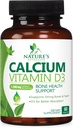 Vápnik doplnok 1200 mg - s vitamínom D3 pre najlepšiu absorpciu - podporuje imunitné zdravie, kosti a zuby - prírodný uhličitan vápenatý + 1600 IU D3 - fľaša v USA pre ženy a mužov - 60 tabliet