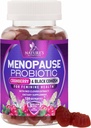 Menopauza Doplnky pre ženy - 3 miliardy CFU Prírodné Menopauza Relief pre mierne horúce riasy a nočné potenie, PH, Vaginal Zdravie Podpora Probiotiká pre ženy Gummy, Probiotické Supplement - 120 Gummies