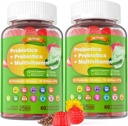 Vegánské probiotiká Gummy pre ženy a mužov - Fiber Prebiotiká Doplnky 