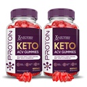 Spravodlivé laboratóriá (2 balenia Proton Protein Keto ACV Gummies Advanced Formula 1000MG Proton Boost Formulované s Pomegranate Repeat Juice prášok B12 Vegan Non GMO 120 Gummy
