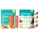 Venture Pal Sugar Free Electrolyte Powder Pakets - Liquid Daily IV Drink Mix for Rapid Hydration & Party Recovery 
