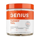 Genius Brand Genius Turkey chvost - Rastlinné-Based doplnok pre Immune, Gut & Antioxidant Support - Organic & Non-GMO - 120 Veggie Kapsule