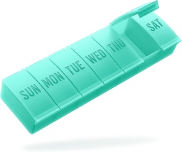 Barhon pilulky Usporiadateľ veľké, Týždenná Medicine pilulky Usporiadatelia, 7 Day pilulky Box Prípad Cestovanie pre veľké vitamínové doplnky Rybí olej, Zelená