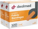Dealmed Sterile Flexible Fabric Adhesive Bandages 