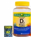 Jarné údolie Vegetariánska vitamín D3 Gummies, 2000 IU, 50 μg, 160 Ct+Lepšie sprievodca Vitamíny Doplnky Rezervovať zadarmo vrátane (Nedá sa samostatne predať)