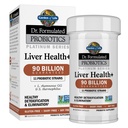 Záhrada života Dr. Formulované probiotiká Platinum Series Liver Health+ 90 Milión CFU Garantovaný, Jeden deň Probiotikum pre zdravé detoxikácie a Eliminácia Podpora, Vegan, Gluten zadarmo, 30 Kapsule
