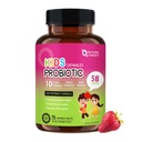 NATURE TARGET Deti Probiotické Chewable, 5 miliárd CFU Probiotiká + Prebiotiká pre vek 3+, Probiotiká pre tráviace zdravie, Immune Support & Appetite Booster, Natural Jahodová príchuť, 75 Slúži
