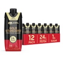 Optimálna výživa Zlatý štandardný proteín Shake, 24g Proteín, Pripravený na pitie Bielkoviny Shake, bez lepidla, Vitamín C na imunitnú podporu, Vanilka, 11 Fl Oz, 12 počet (Packaging May Vary)