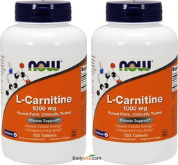 TERAZ Potraviny L-karnitínu 1000 mg, 100 tabliet (dávka 2)