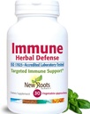 Imunitná bylinná obrana doplnok (200 mg) s Reishi Mushroom, Astragalus Andrographis, Multi bylinný extrakt s bazami, Echinacea (30 kapsúl) 