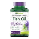 tnvitamíny Burpless Omega-3 rybí olej: 2000mg - 90 Softgels 