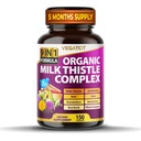 VEGATOT Organic Milk Thitle Complex 9 in 1 Formula - s mliekom Thirtle Artichoke NAC Zinok Púpava Berberine Burdock Black Pepper (150 Počet (Pack of 1))