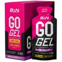 BARE VÝKONNOSTNÁ VÝKONNOSŤ, BPN Go Gél Endurance, 24 g karbohydrátov & 100 kalórií na balenie, Vegan + Gluten Free Running Gel, 10 jednosádzacích balíčkov, zmiešané Berry